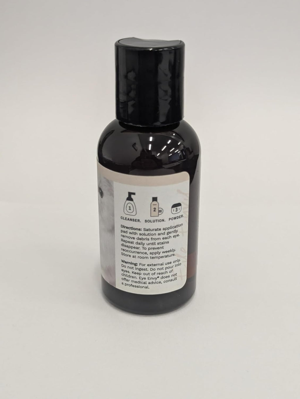 Eye Envy pet eye cleaning solution bottle packaging