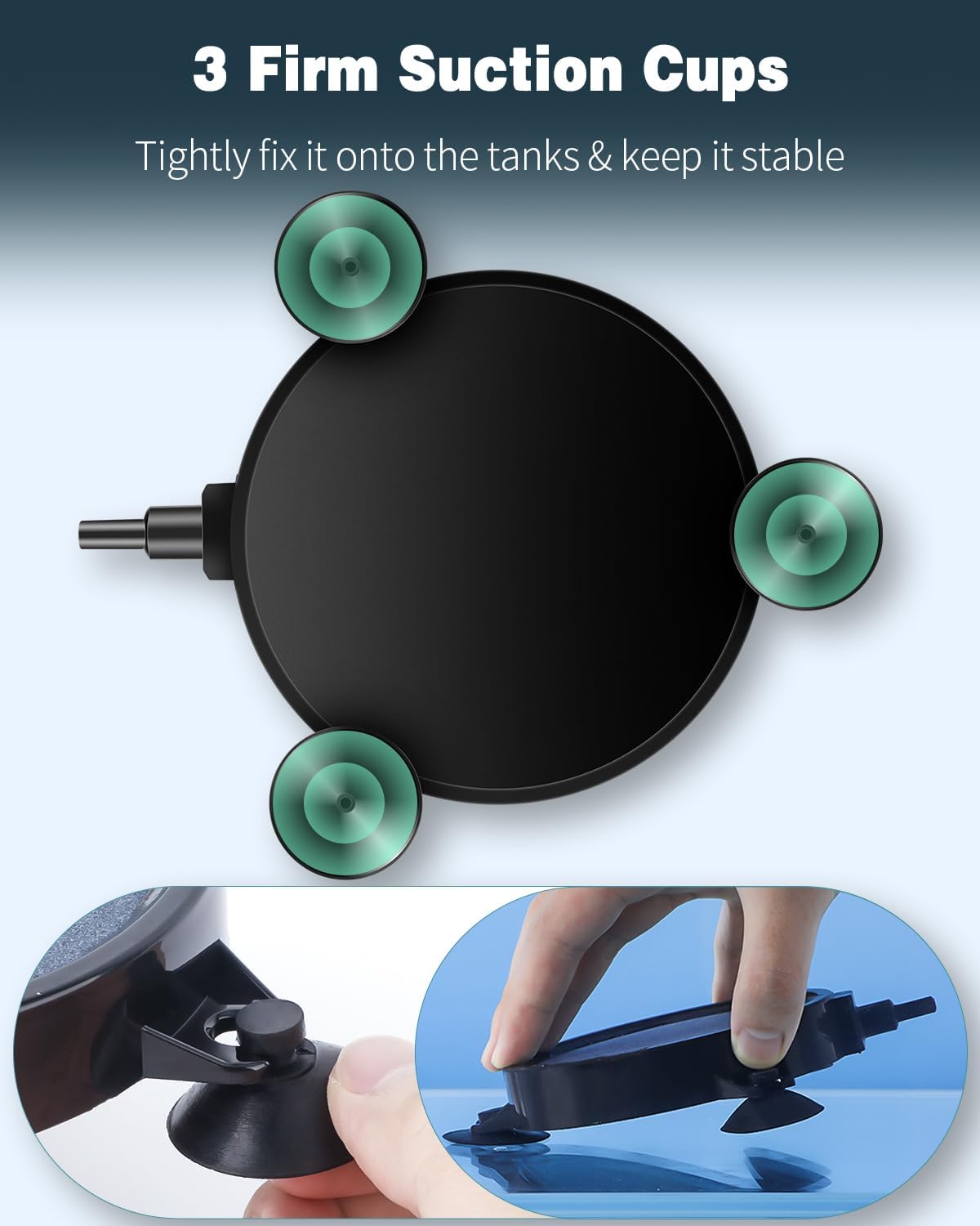 Pawfly heavy duty aquarium air stone setup inside a sixty gallon fish tank