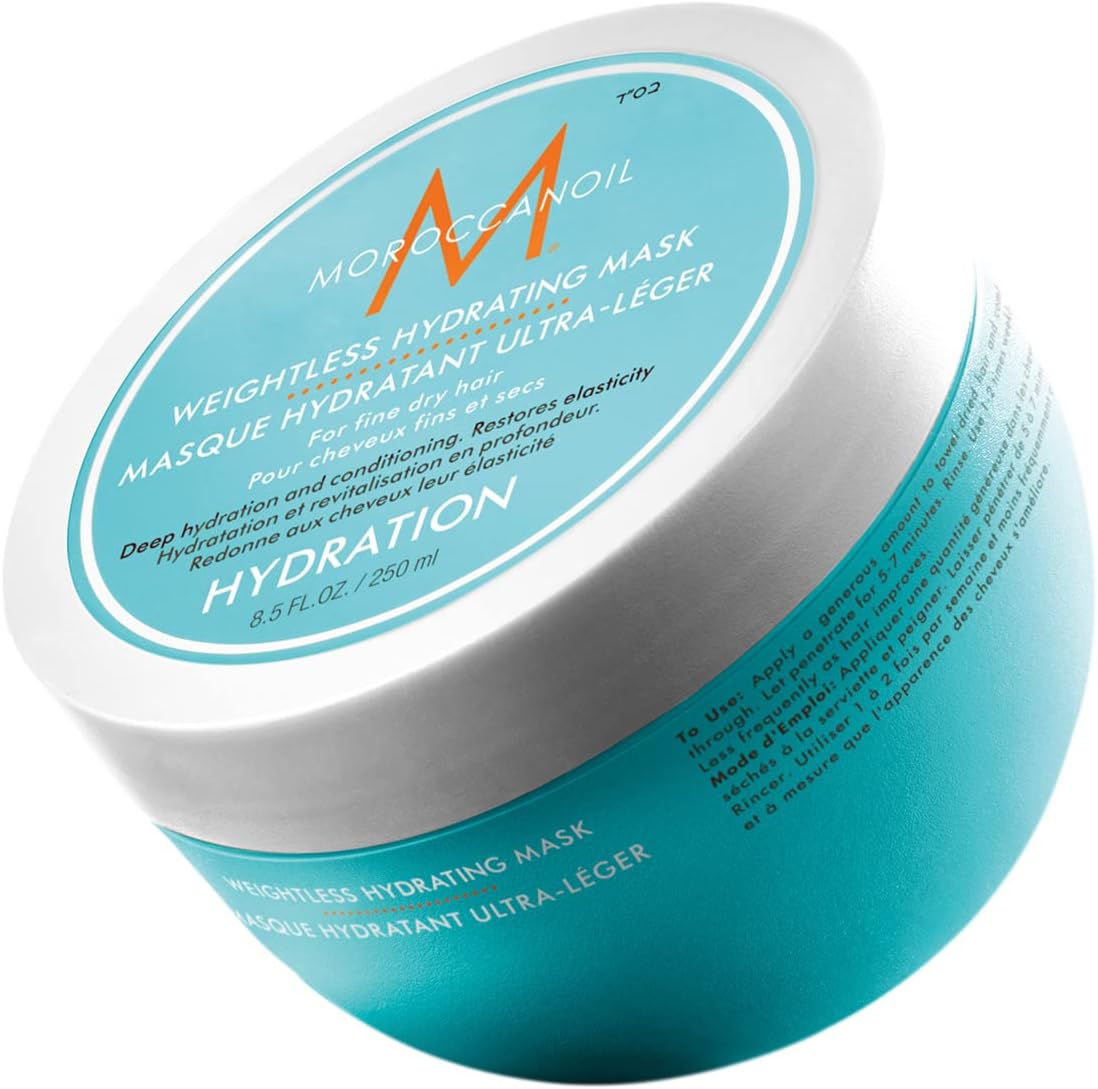 Moroccanoil Weightless Hydrating Hair Mask front view tub packaging