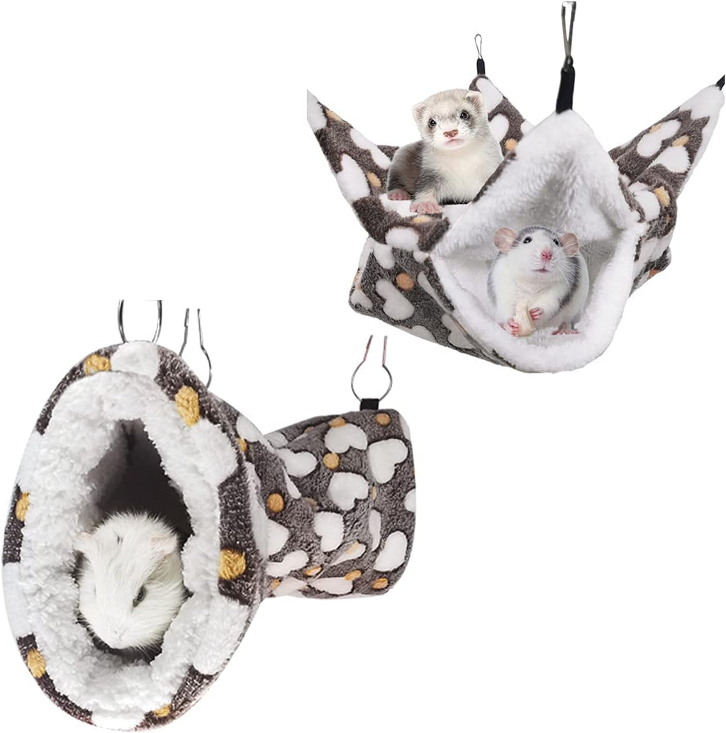 Leftstarer small animal cashmere bed mat and toy set front view