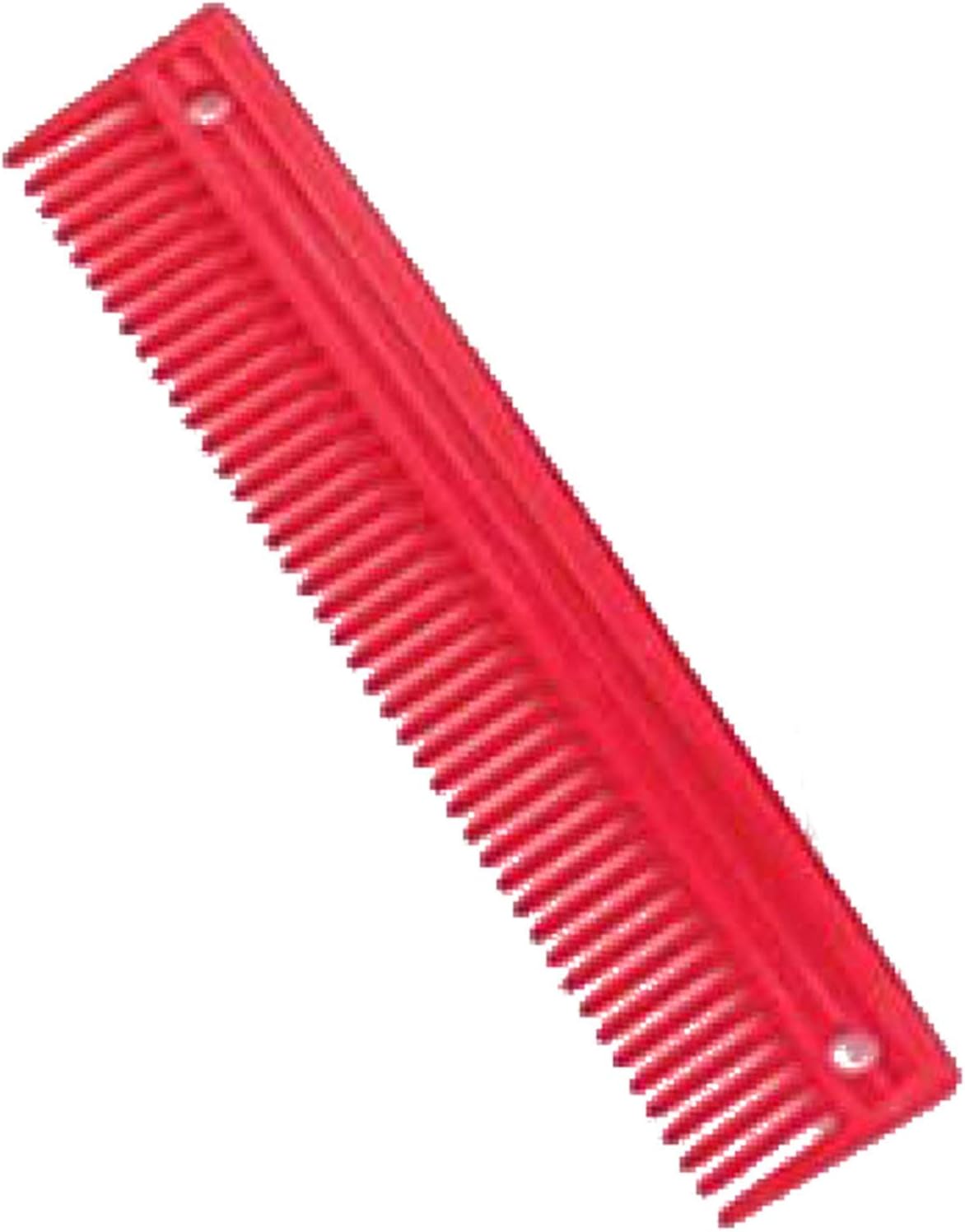 Lincoln Horse Care Accessories plastic tail and mane comb front view red horse grooming tool