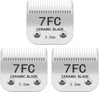 TRAH 3-3/4FC Blade Dog Grooming Clipper Replacement Blades Compatible with Andis Dog Clippers,Most A5, Wahl KM Series Clippers,Detachable Ceramic Blade,Size-3-3/4FC, 1/2-Inch Cut Length (13mm) Silver - Image 14