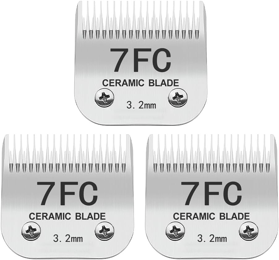 TRAH 3-3/4FC Blade Dog Grooming Clipper Replacement Blades Compatible with Andis Dog Clippers,Most A5, Wahl KM Series Clippers,Detachable Ceramic Blade,Size-3-3/4FC, 1/2-Inch Cut Length (13mm) Silver - Image 14