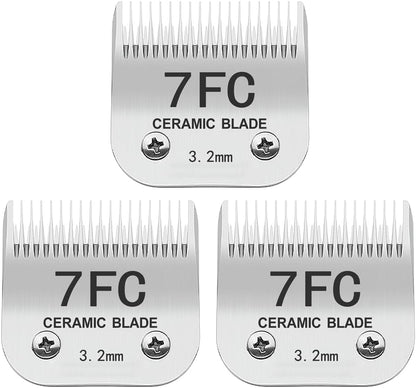 TRAH 3-3/4FC Blade Dog Grooming Clipper Replacement Blades Compatible with Andis Dog Clippers,Most A5, Wahl KM Series Clippers,Detachable Ceramic Blade,Size-3-3/4FC, 1/2-Inch Cut Length (13mm) Silver - Image 14