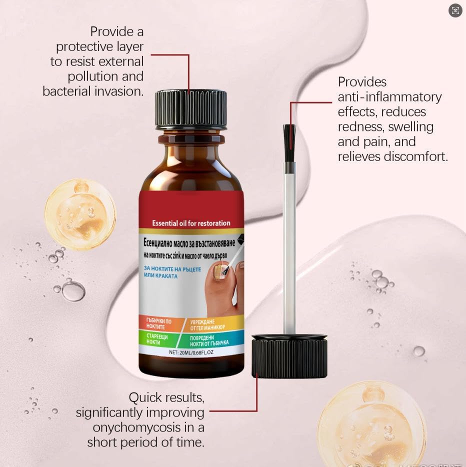 Authentic USA imported nail strengthener and growth formula for foot care.
