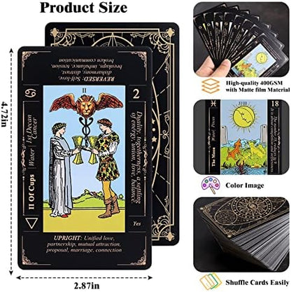 Full set of Fofeadm tarot cards and guidebook display