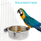 Pack of two parrot water cups and mounting brackets