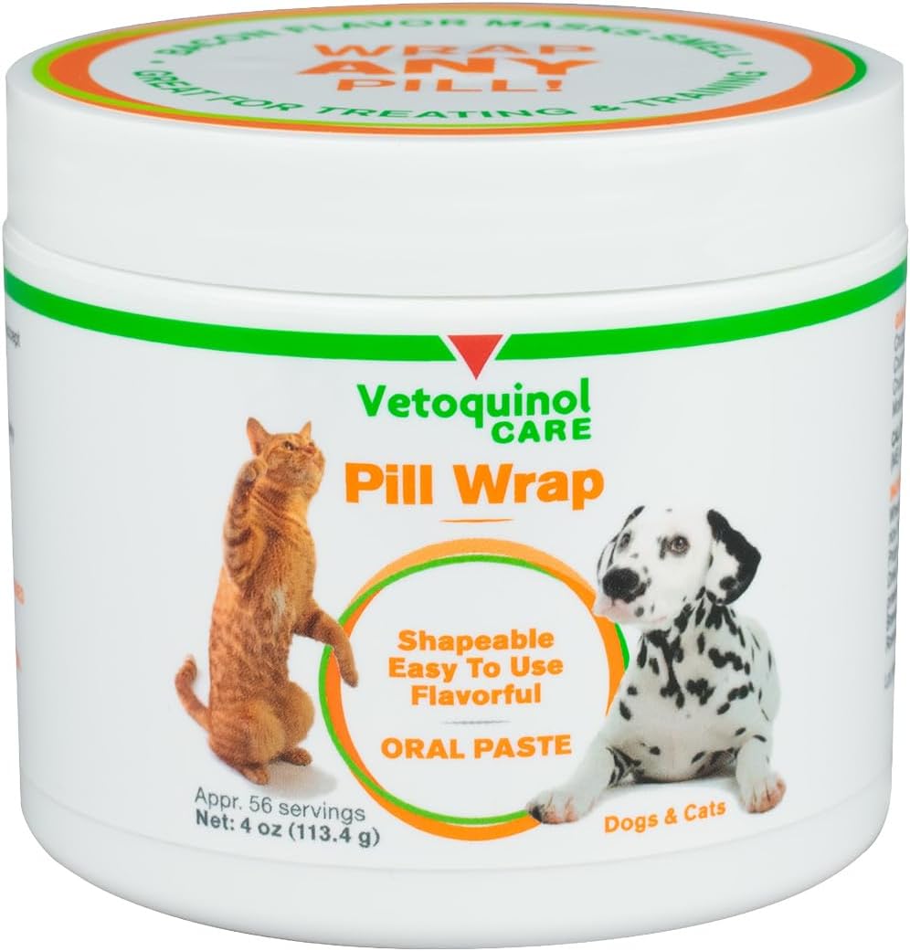 Vetoquinol Pill Wrap treats 4 Ounce jar front view