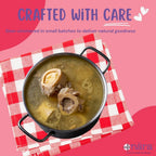 Cafe Nara beef broth poured over pet kibble