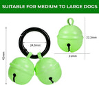 Whimsii small to medium breed dog collar tracking accessory highlighting the sturdy copper bell construction