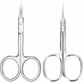 Kootinn extra fine cuticle scissors two pack front view showcasing curved and straight professional grooming blades.