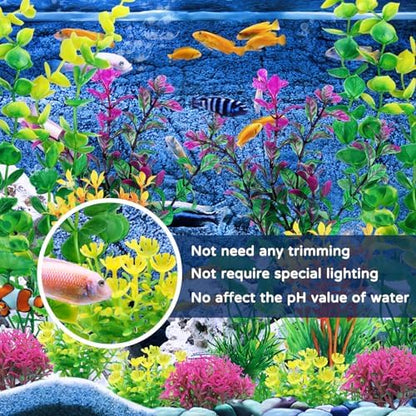 QUOZUO durable fish tank accessories showing detachable roots for easy cleaning