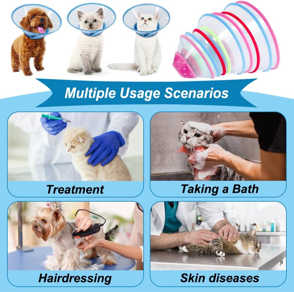 Premium imported pet safety cone collar for small breeds