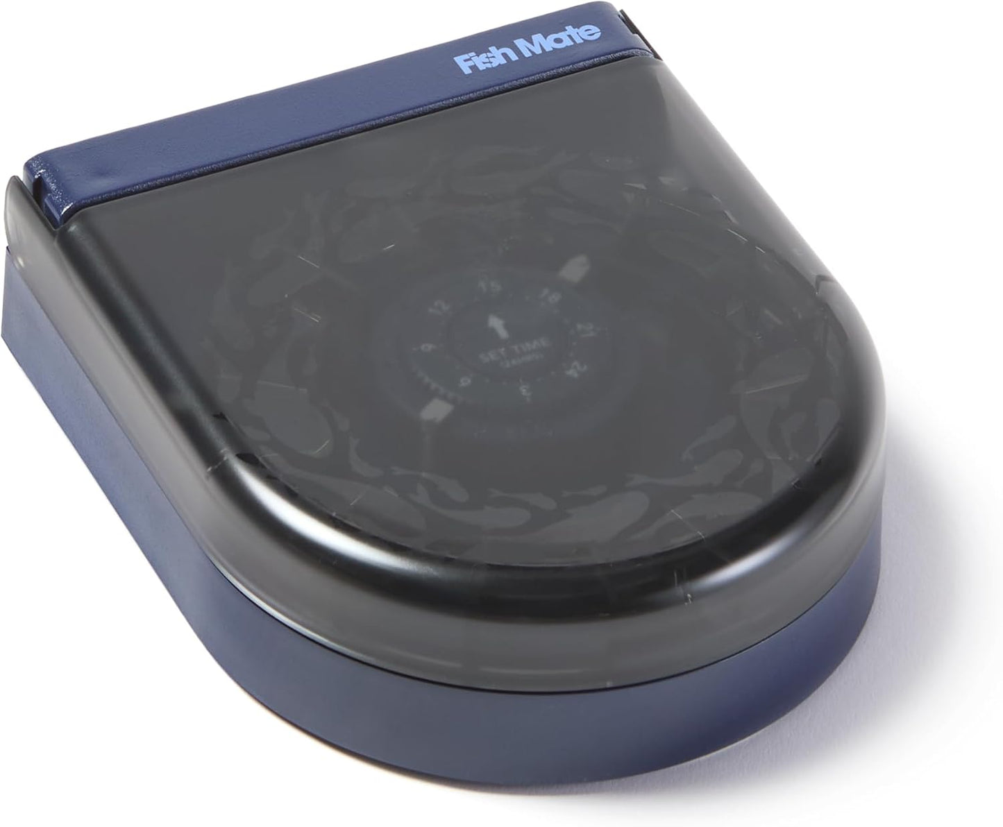 Fish Mate electronic aquarium vacation feeder showing the battery condition indicator.