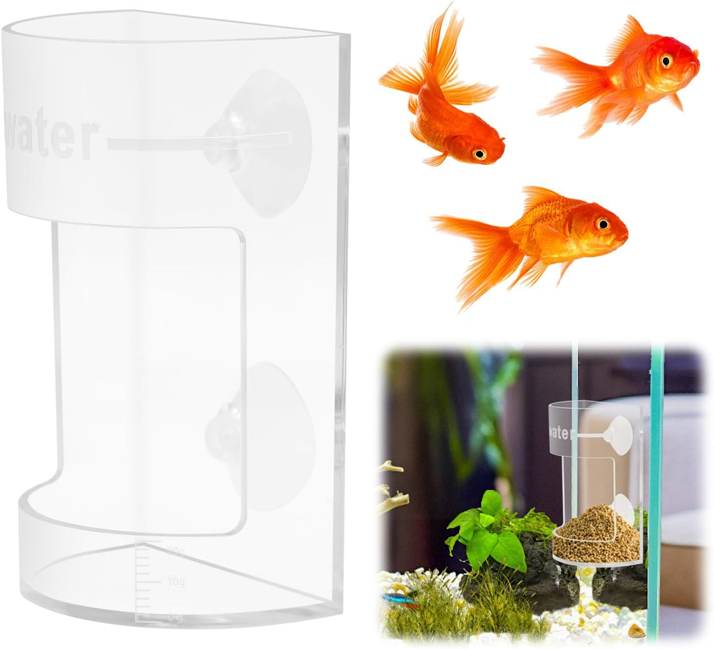 New Fish Tank Feeding Tray with Suction Cup, Feeding Tube Supplies, Tank Divider Supplies, Breeder Box for Aquarium, Round Aquariums & Fish Bowls Accessories - Image 11