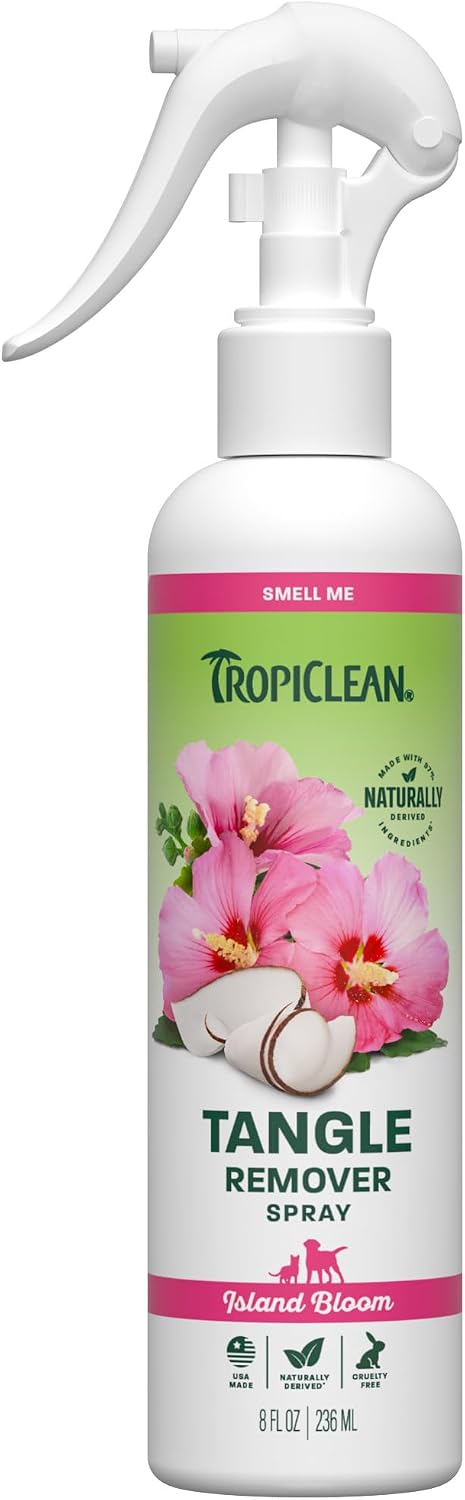 TropiClean 2-in-1 Dog Shampoo and Conditioner & Dog Detangler Spray Dematting, Grooming Bundle, Puppy Safe, Made in USA - Image 10