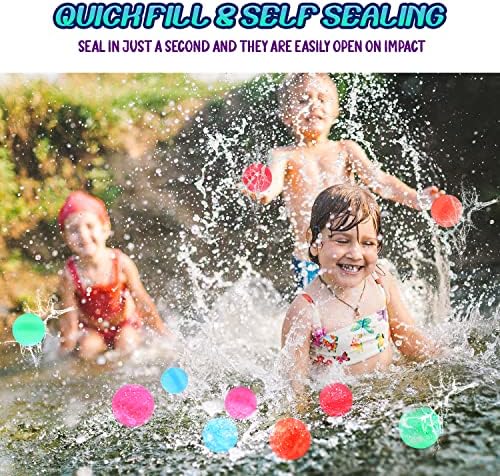 Durable silicone water fight toys being opened and dried for storage after use