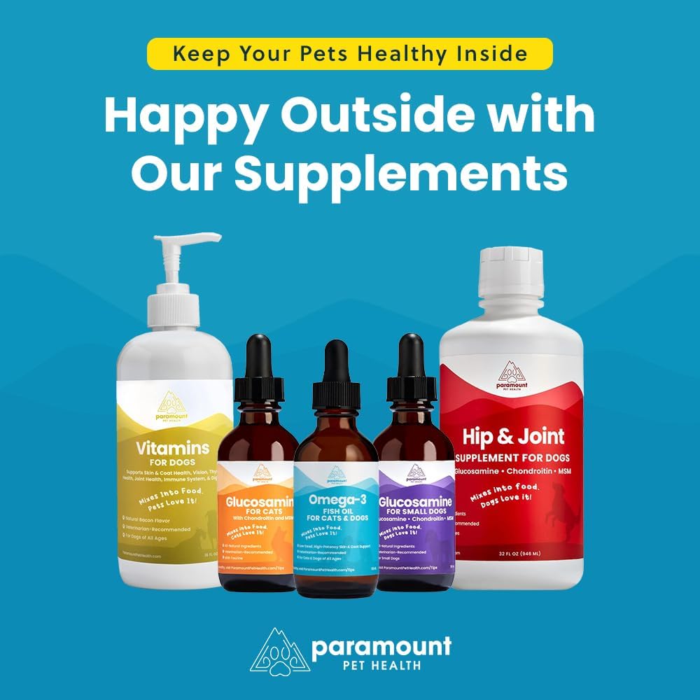 Paramount Pet Health joint support formula bottle back label view
