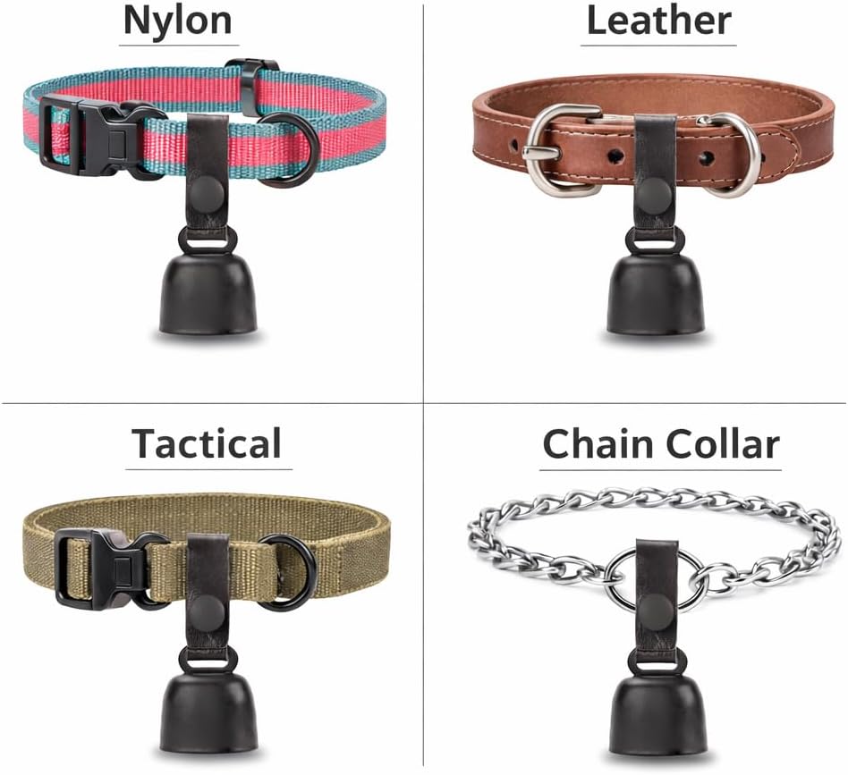 Premium kcrygogo dog bell set unboxed showing all parts for outdoor pet safety tracking