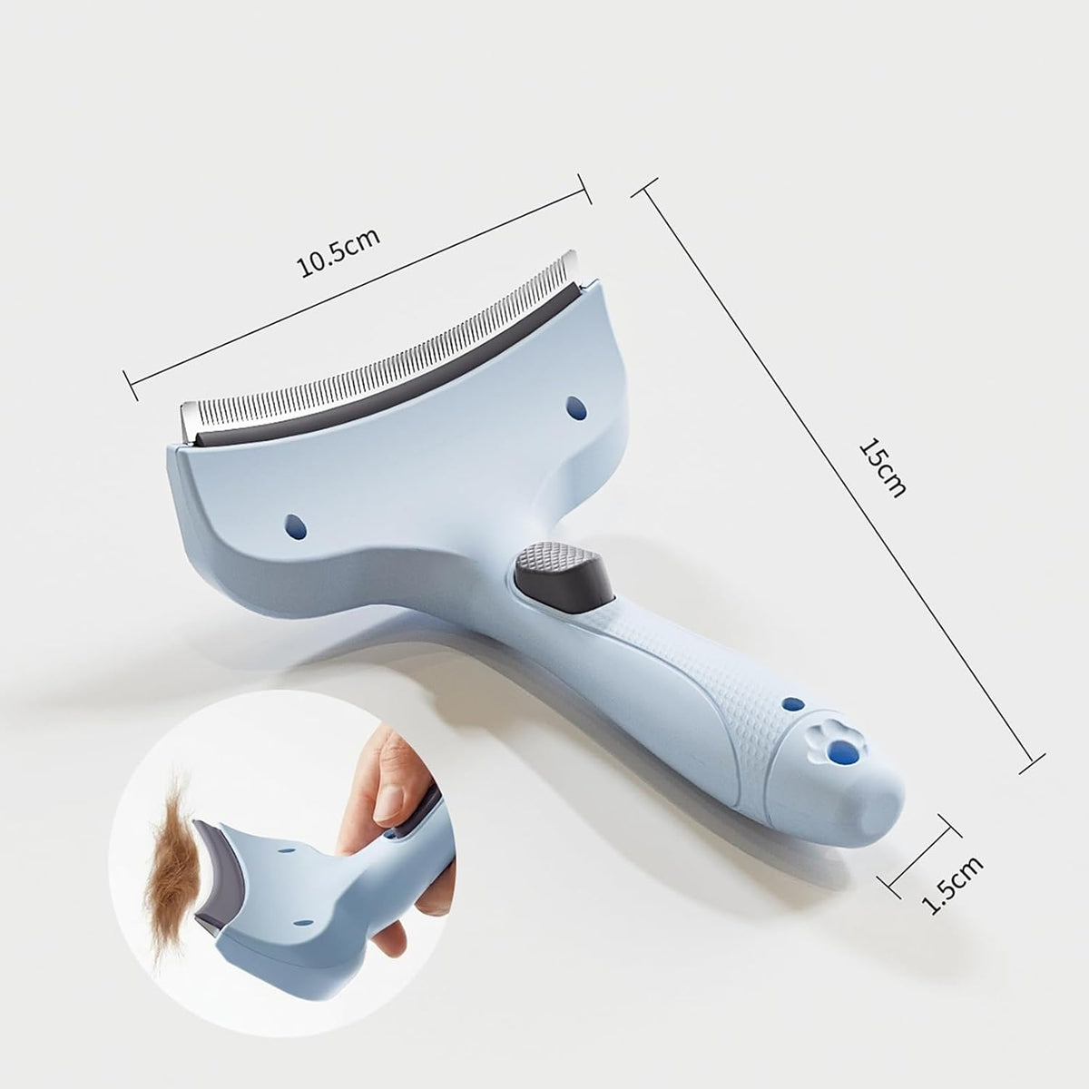 Friederich dual use grooming slicker brush removing heavy mats and tangles from double coats