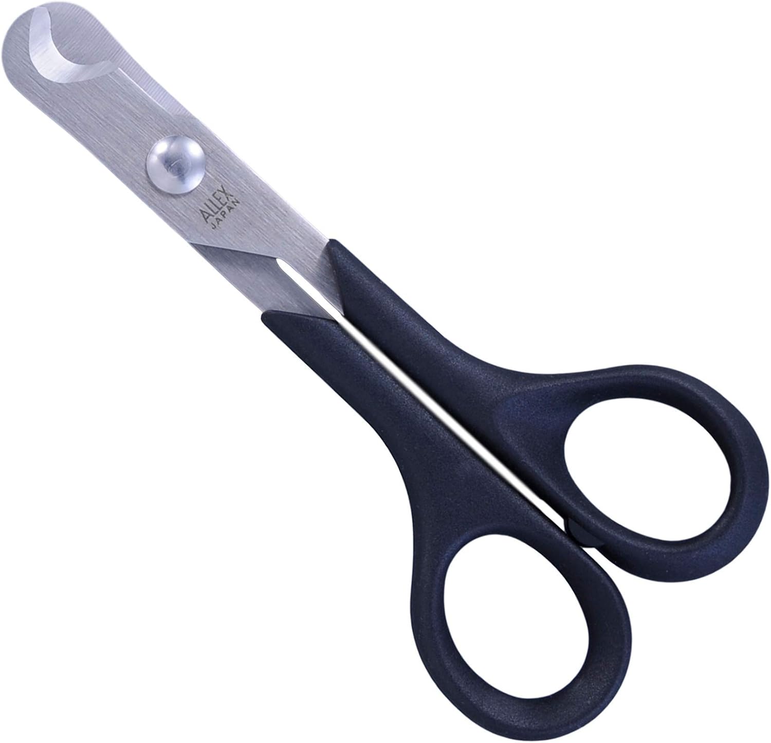 Hayashi Cutlery ALLEX pill cutter splitter scissors front view showcasing premium Japanese stainless steel blade.