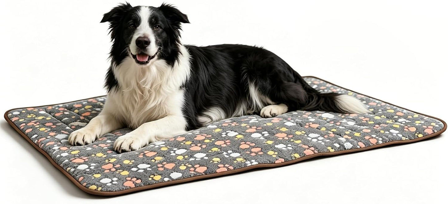 48" x 29"Washable Dog Bed Mat, Upgraded Non-Slip Durable Dog Bed, Soft and Comfortable, Machine Washable Luxury Kennel Pad, Design Kennel Beds Mats for Medium Large Sized Pets - Image 11