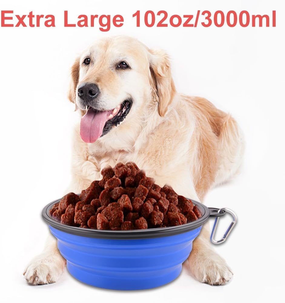 Guardians foldable travel water dish collapsed flat showing compact portability and slim profile