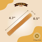 Gootoe grain free canine dental chews displaying the textured hexagon shape close up.