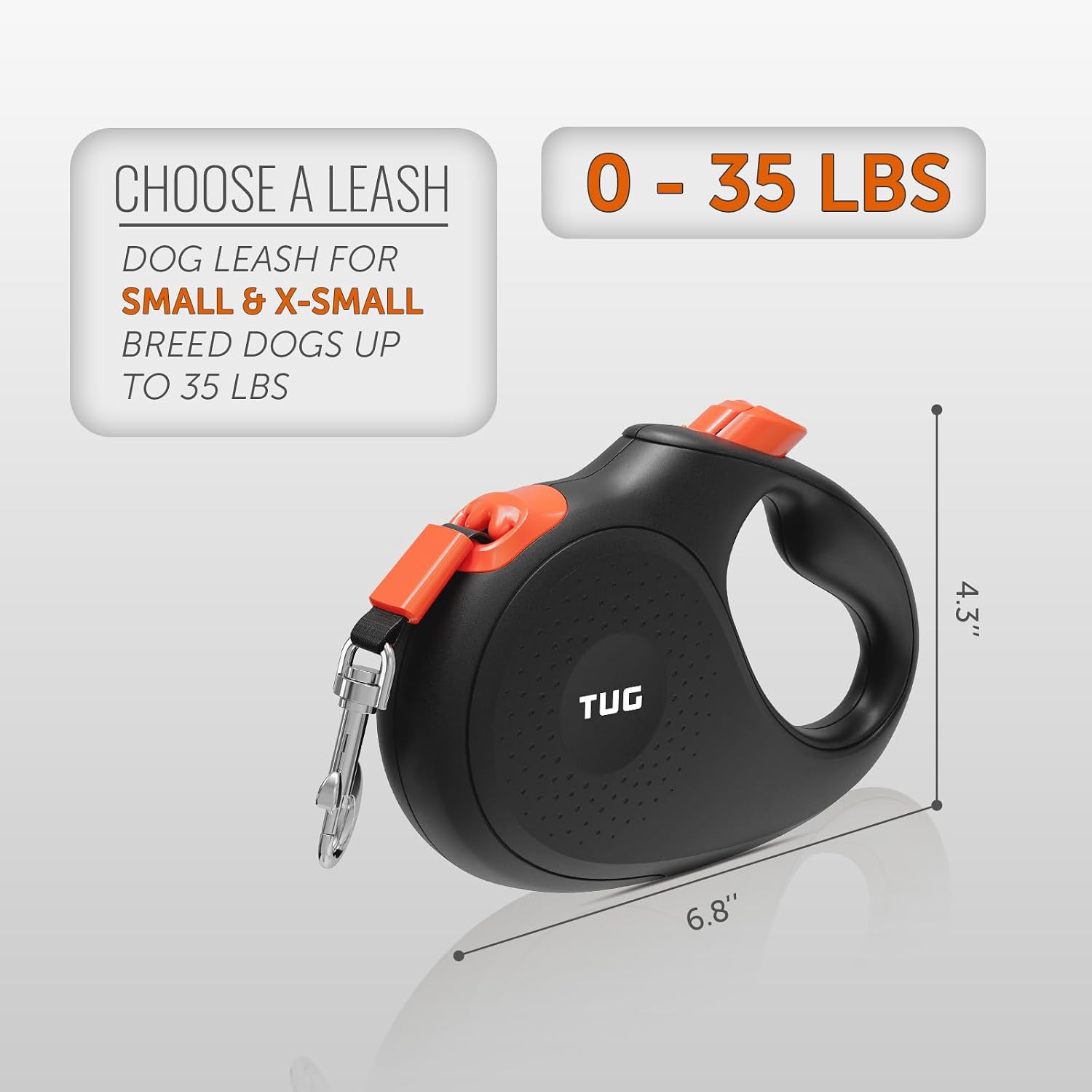 TUG tangle-free dog leash one-handed braking system demonstration