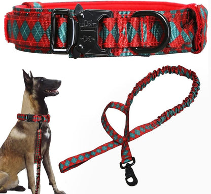 Tactical Dog Collar Adjustable Military Nylon Dog Collar with Control Handle and Heavy Duty Metal Buckle for Medium and Large Dogs (Brown,L) - Image 12