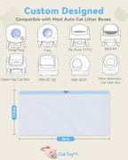 Large capacity twelve gallon smart cat litter box drawer bags