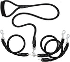 3 Dog Leash No Tangle Heavy Duty Detachable 360 degrees Swivel Device Multiple Dog Leash with Padded Handle for Two/Three Pets (30-200 Lbs) - Image 11
