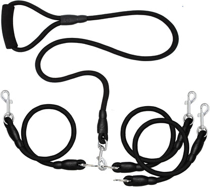 3 Dog Leash No Tangle Heavy Duty Detachable 360 degrees Swivel Device Multiple Dog Leash with Padded Handle for Two/Three Pets (30-200 Lbs) - Image 11