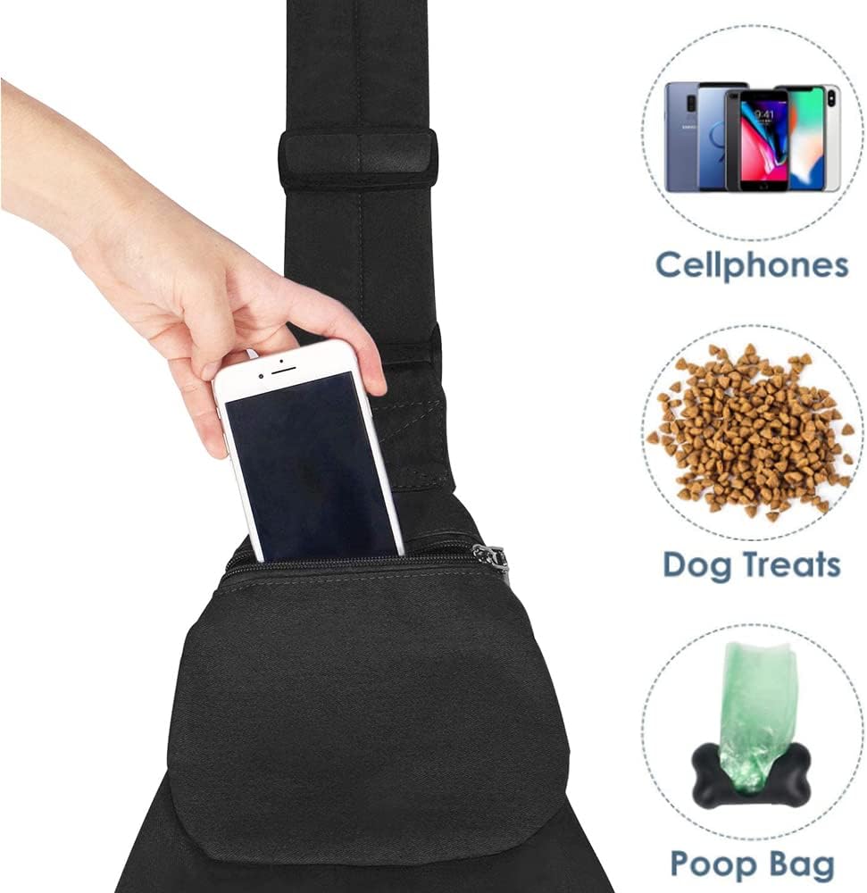 Lukovee dog sling front pocket detail