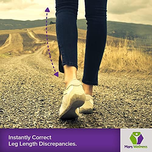 MARS Wellness brown rubber heel cushions for Achilles tendonitis and heel spurs.
