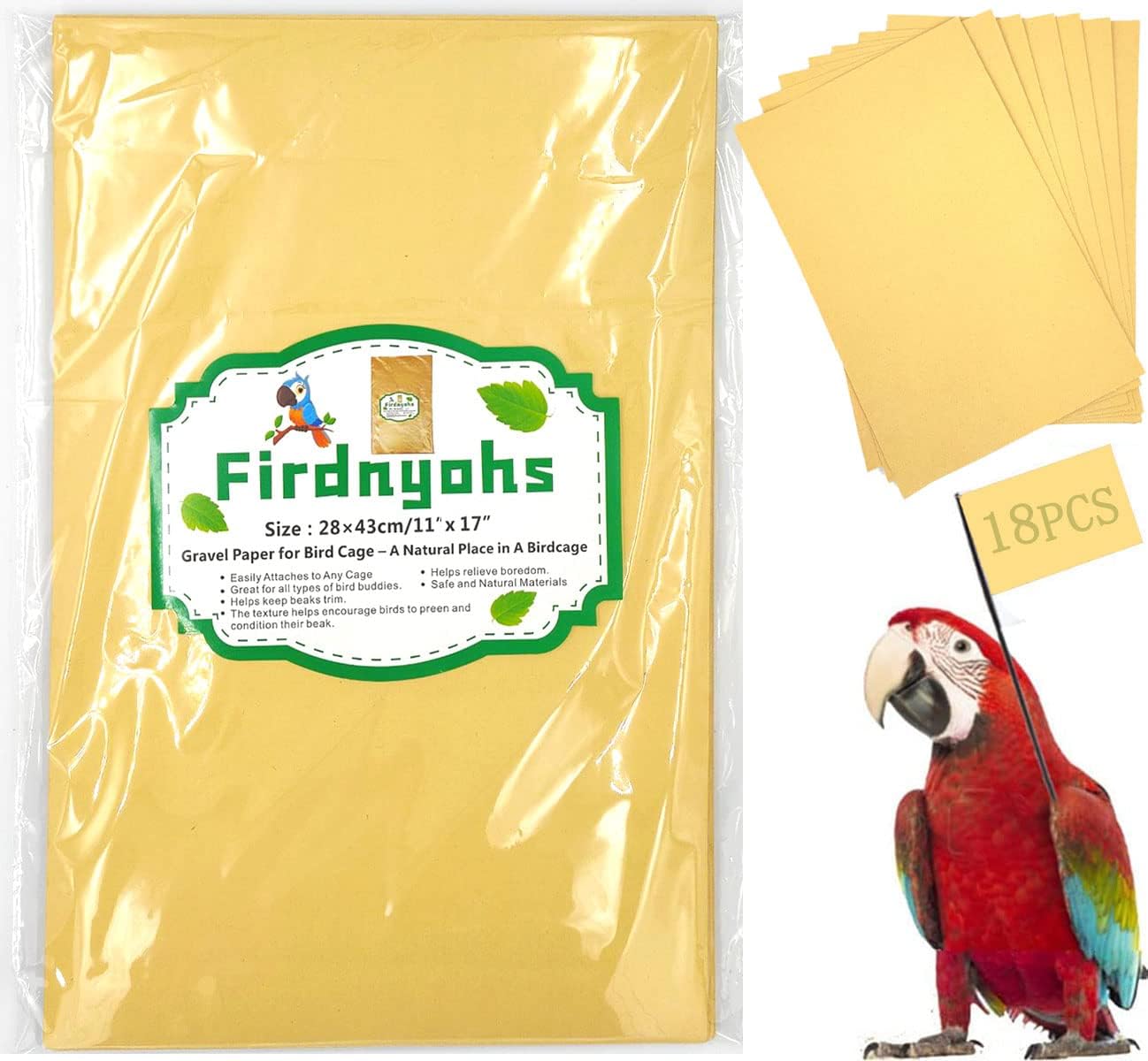 Firdnyohs gravel paper for healthy bird digestion