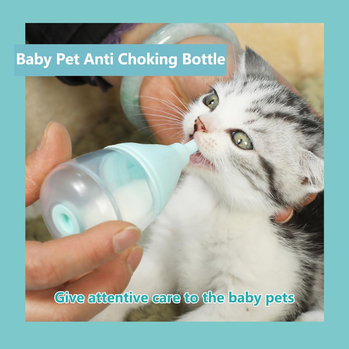 LogFaadCoi anti choking puppy feeder design showing measurement markings.
