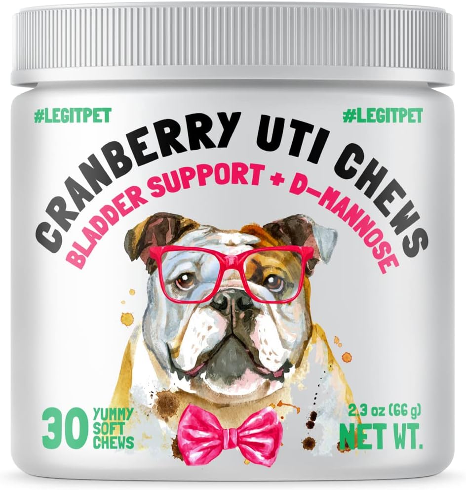 Cranberry UTI Chews for Dogs Bladder Support + D-Mannose Supports Kidney Urinary Tract and Bladder Health Natural Cranberry Wellness Supplement Immune System Booster Natural Pet Antioxidant 120 Chews - Image 11