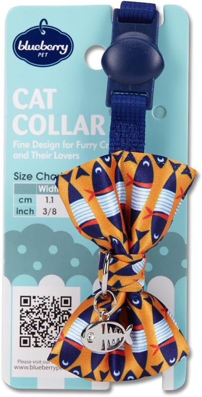Blueberry Pet cat collar showing the adjustable slider mechanism