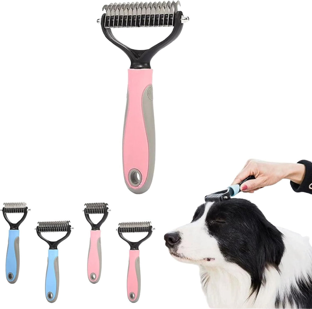 Wilztoi Larynx double sided pet grooming brush front view