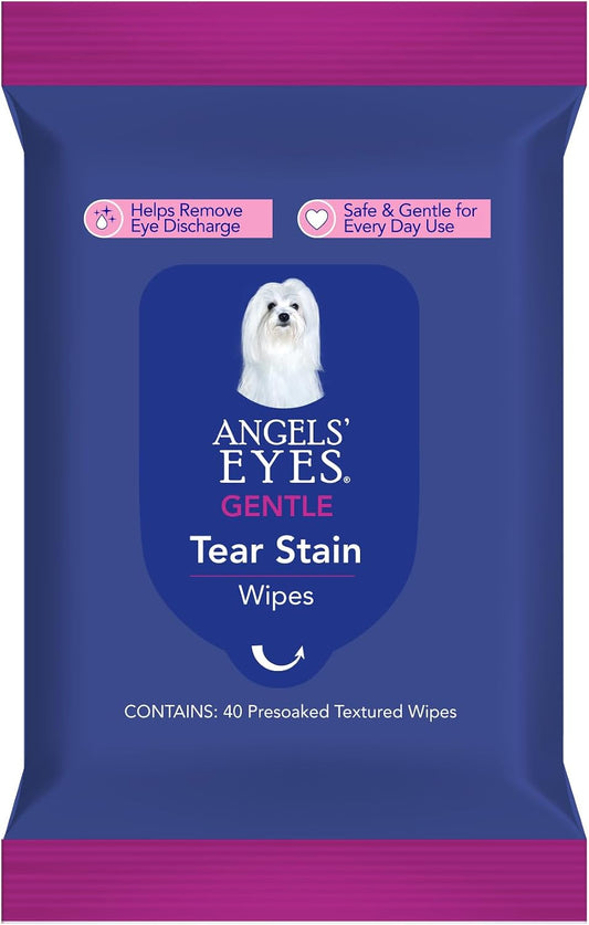 Angels' Eyes Face Eye and Paw Cleansing Wipes 40 Count packaging front view