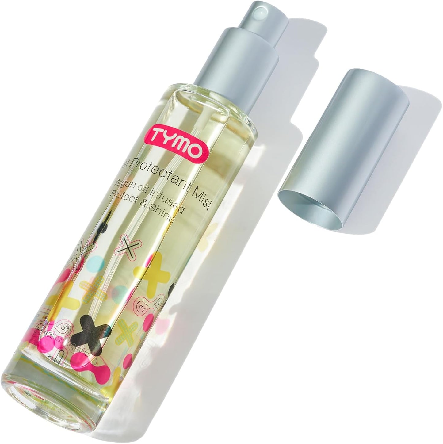 Tymo Heat Protectant Spray with Argan Oil front view bottle