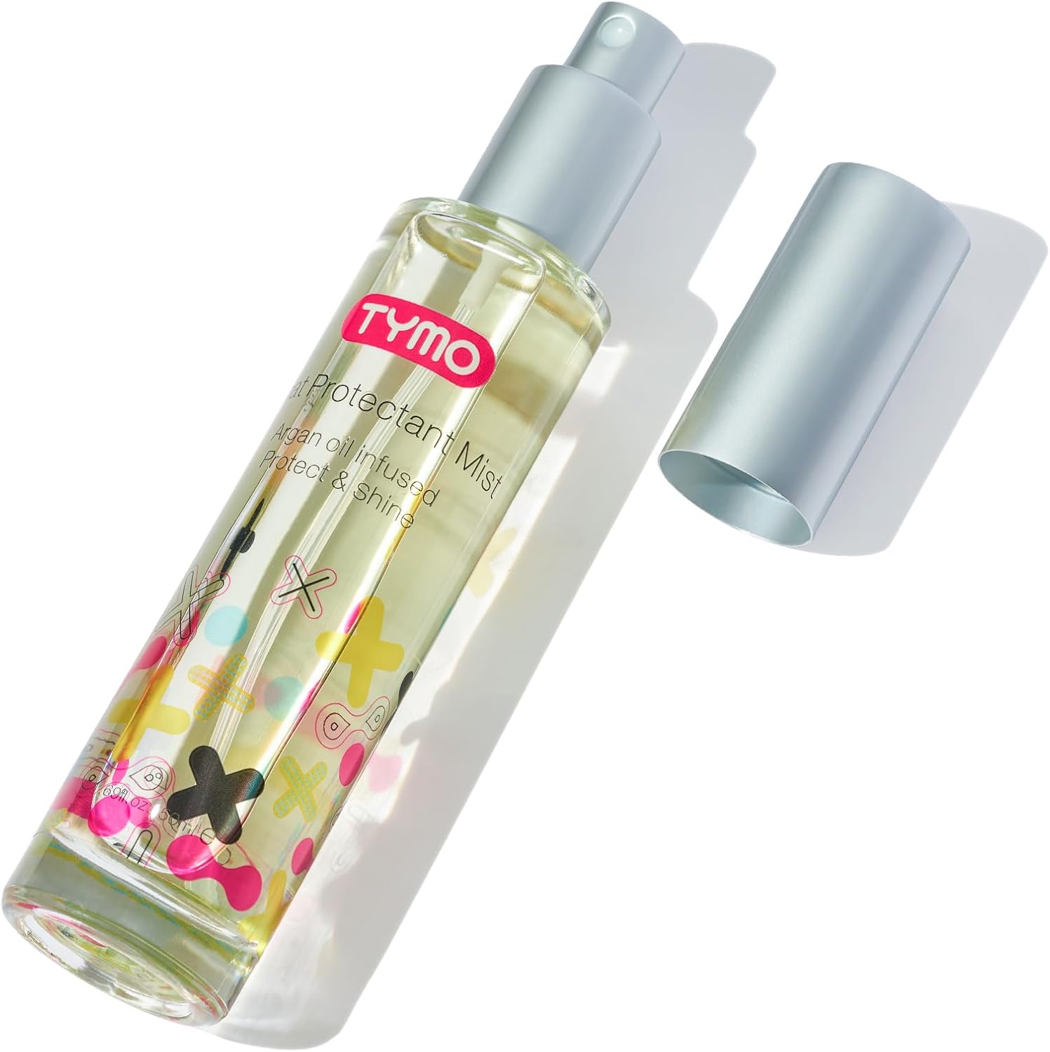 Tymo Heat Protectant Spray with Argan Oil front view bottle