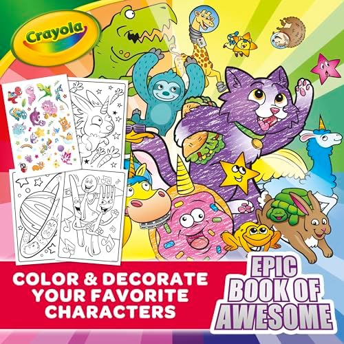 Premium quality children paper book layout featuring cosmic cats and sloths.