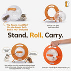 Roam Ring Accessory - Convert Your Hamster Ball into a Small Pet Carrier for Safe, Active Play - Small Animal Toys for Gerbils, Mice & More - Must-Have Pet Rat and Hamster Accessories - Image 2