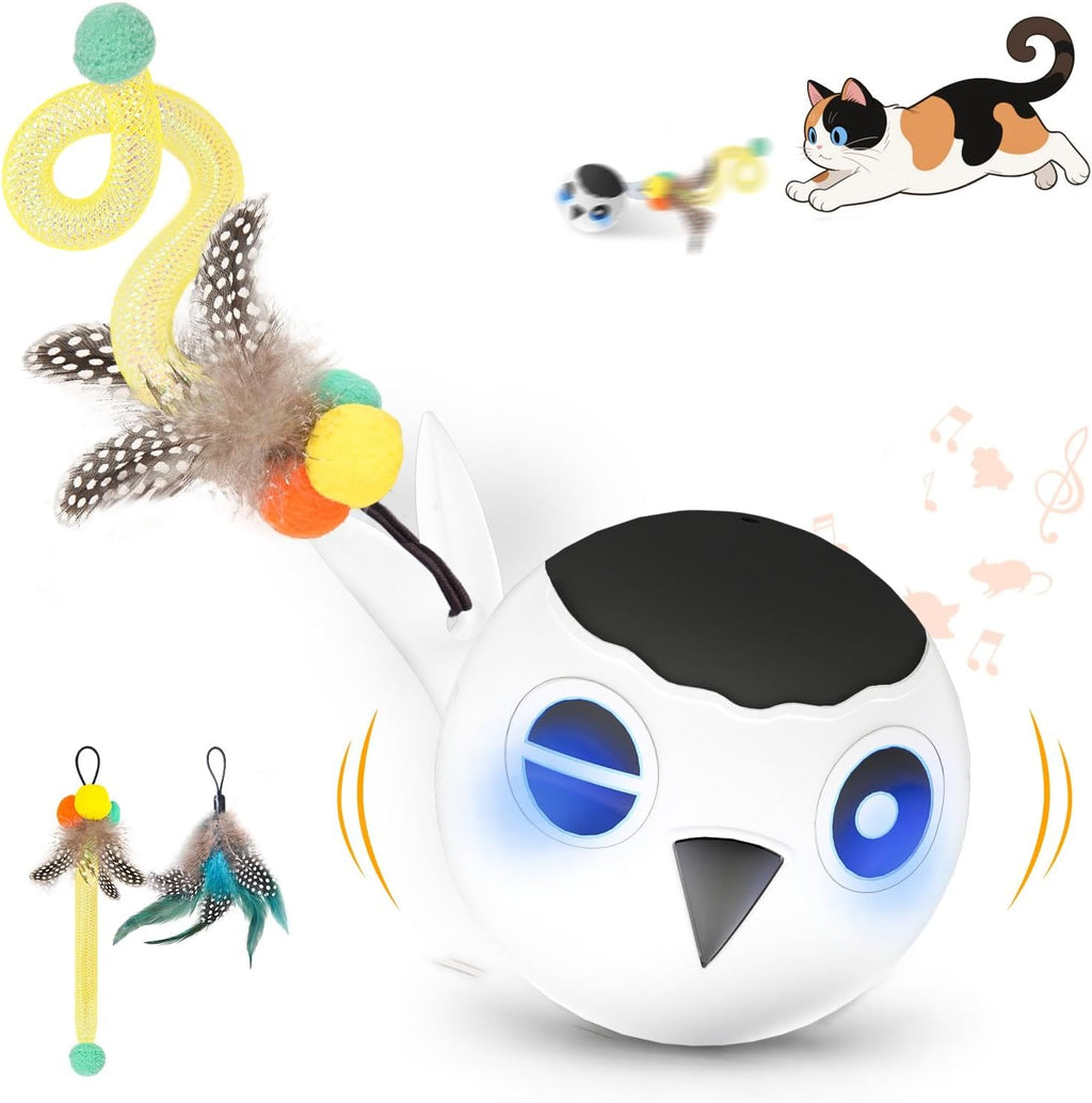 Packaging and included accessories for Kiwilove smart cat toy