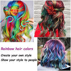 Kid opening the hair color gift box set illustrating the safe and non toxic product details