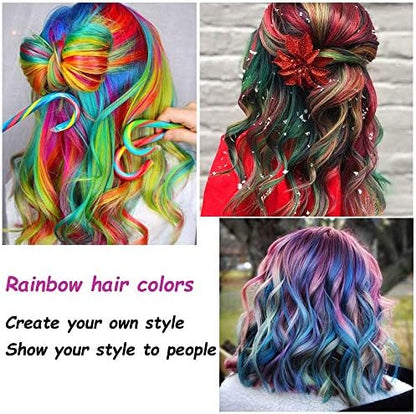 Kid opening the hair color gift box set illustrating the safe and non toxic product details