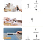 Mova G1 Pro pet hair clipper attachment being used on a dog