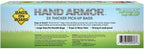 Gray pet waste pickup bags with convenient easy tie handles for secure disposal